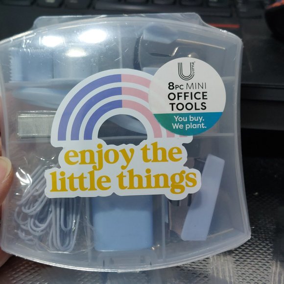 Ustyle 8 pc Mini Office Tools School Supplies Perfect On The Way Not Too Heavy - Picture 3 of 4